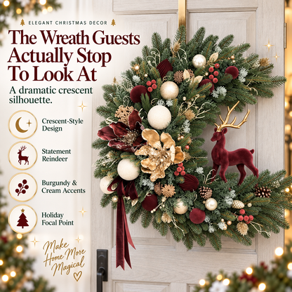 🌸Crescent-Style Holiday Arrangement