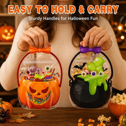 🎃Halloween Pumpkin & Witch Cauldron Goodie Bags (Bags Only)