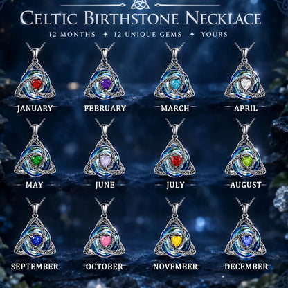🎁Birthstone Celtic Knot Necklace for Women