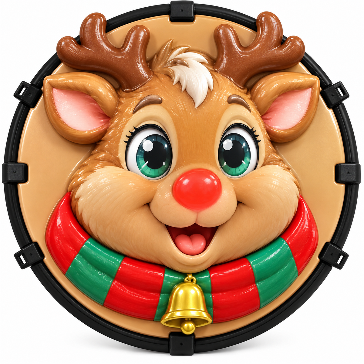 🎄✨16-inch Christmas 3D Wheel Covers – Festive Polar Bear & Nutcracker Car Decor