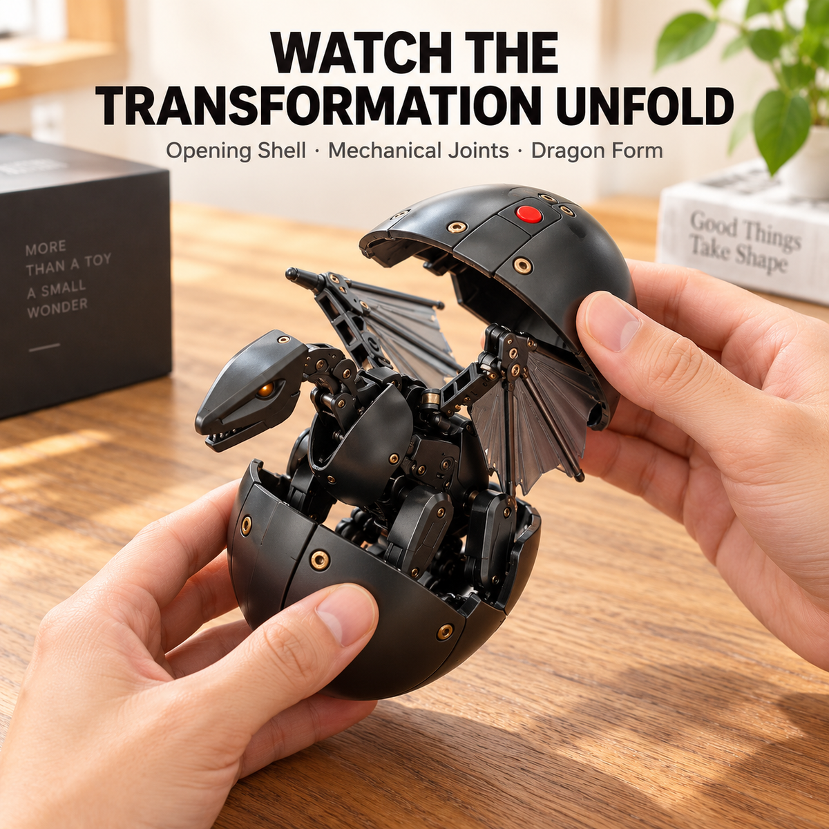 ⚙️DragonMorph – Egg to Dragon Transforming Mechanical Toy