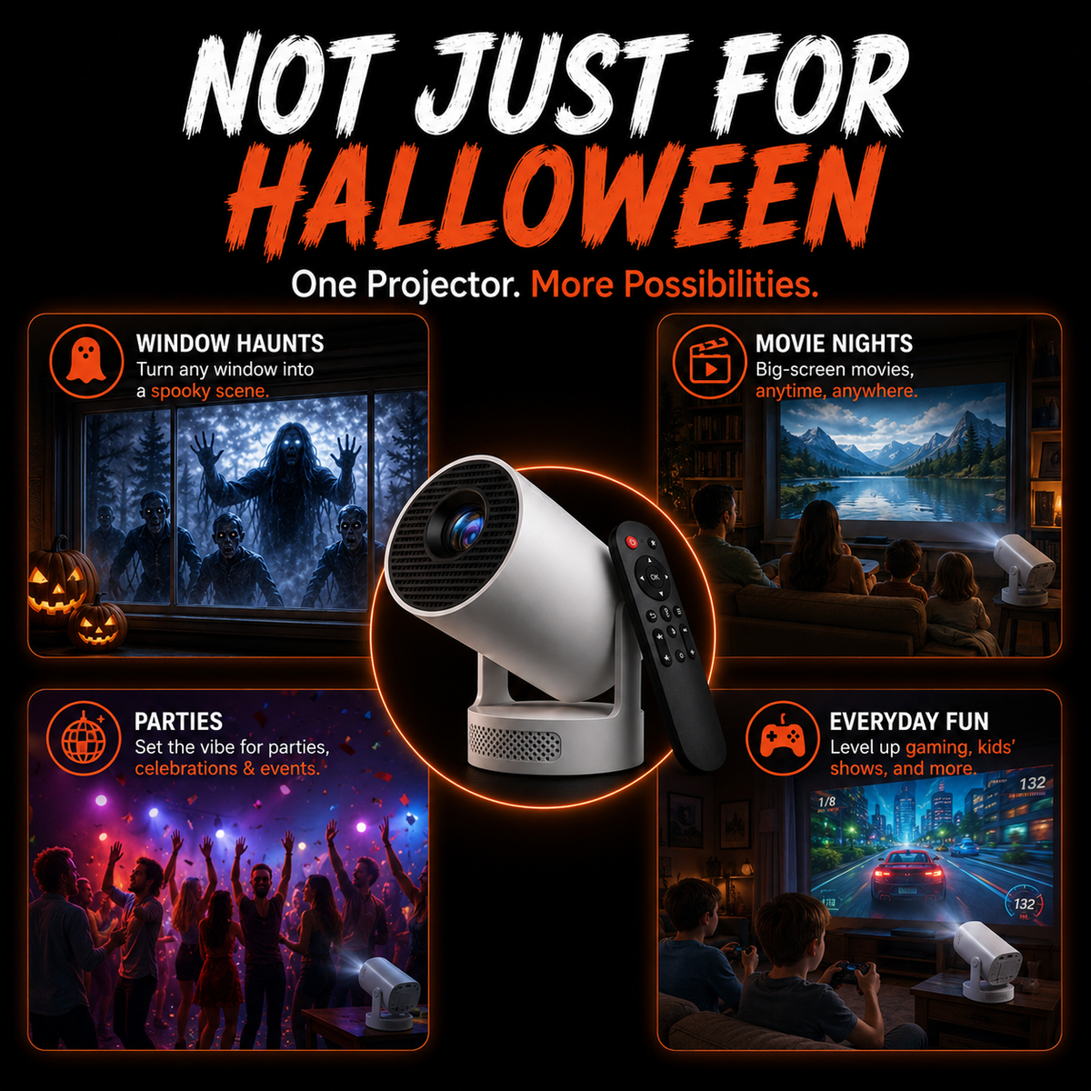 💀 New Halloween window projector