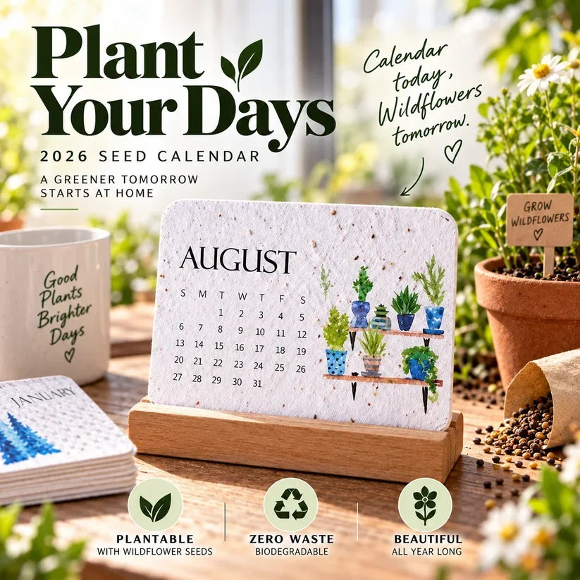 🪴early Holiday Sale 49% Off🌱eco-friendly Plantable “timeless” Seed Calendar 2027