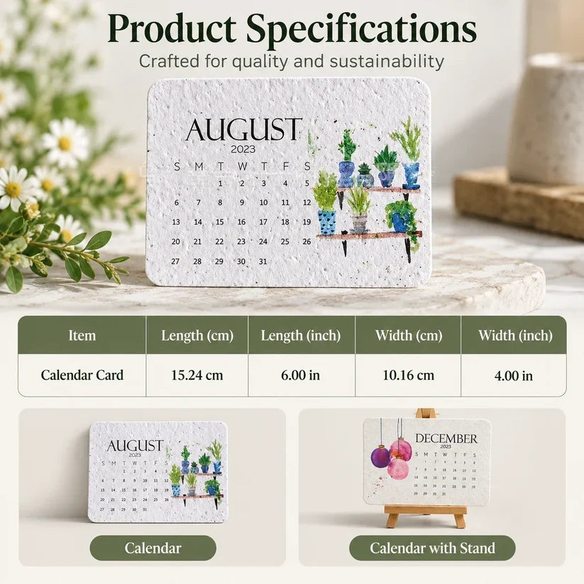 🪴early Holiday Sale 49% Off🌱eco-friendly Plantable “timeless” Seed Calendar 2027