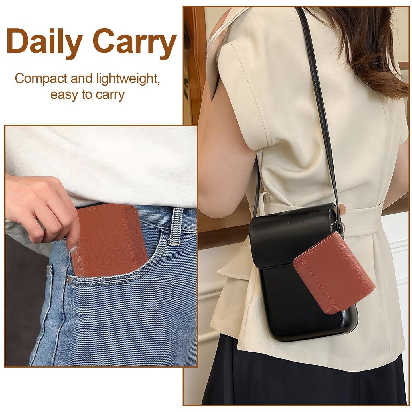 👛RFID Short Wallets for Women – Fashionable Card Holder with Key Ring & Coin Purse