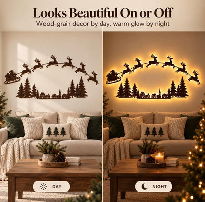 🦌 Reindeer Sleigh Press On✨