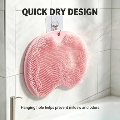 Exfoliating Silicone Shower Scrubber for Feet & Back