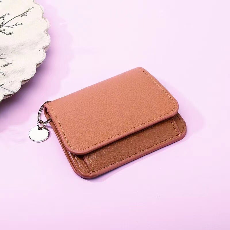 👛RFID Short Wallets for Women – Fashionable Card Holder with Key Ring & Coin Purse