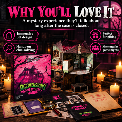 ✨3D Pop-Up Mystery Manor – Immersive Murder Mystery Puzzle Game