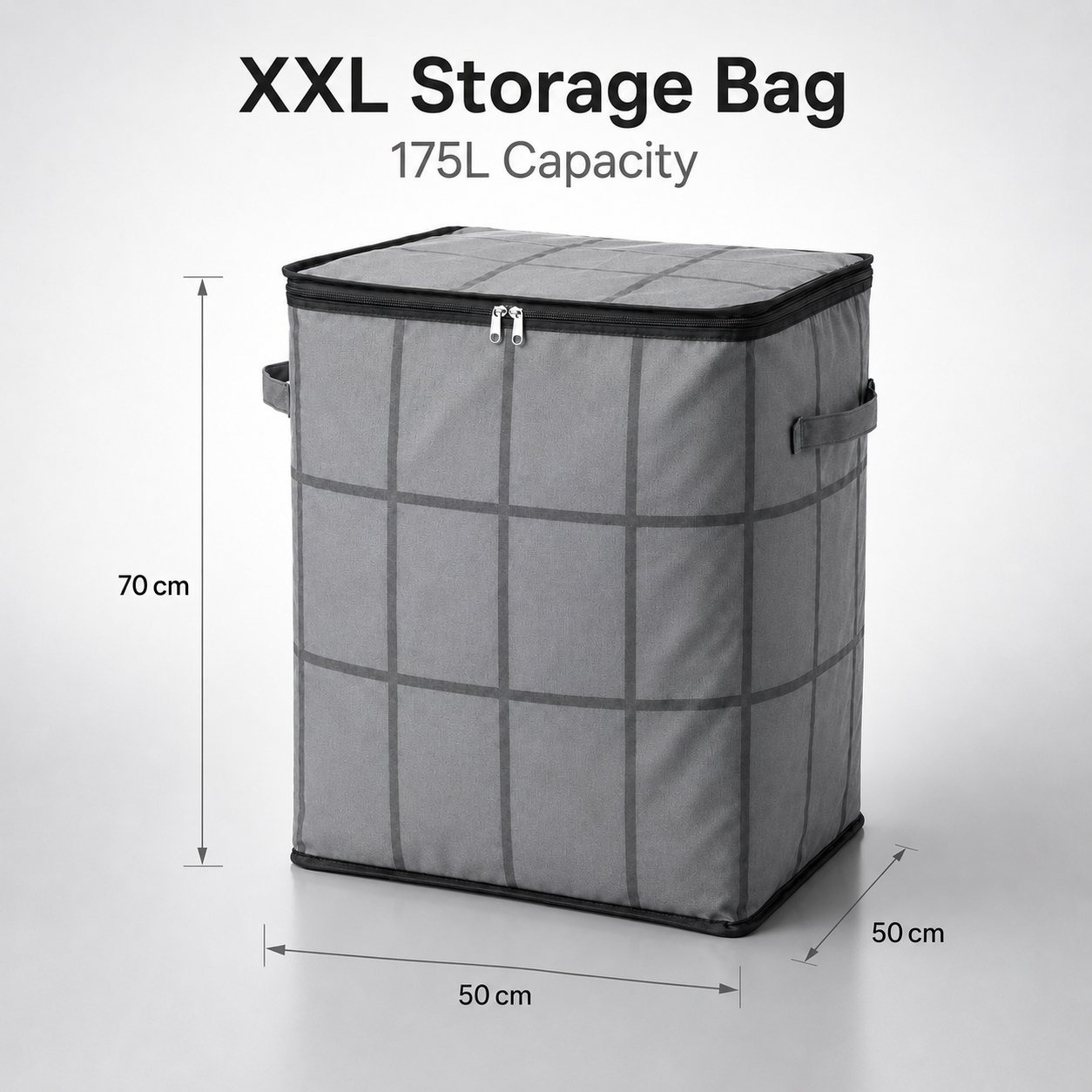 XXL Foldable Storage Bag with Reinforced Handles