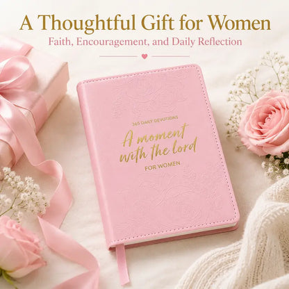 🔥LAST DAY 49% OFF -365 Daily Devotional Journal for Women 🤍 | A Moment With God Every Day