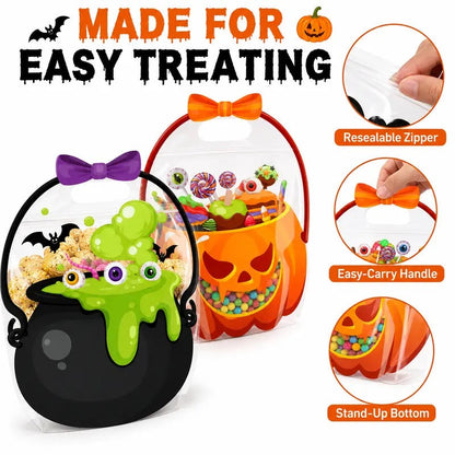 🎃Halloween Pumpkin & Witch Cauldron Goodie Bags (Bags Only)