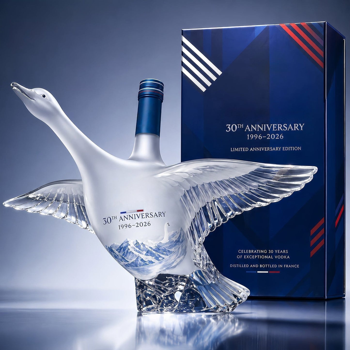 🪿Goose 30th Anniversary 3D Sculpted Vodka Bottle