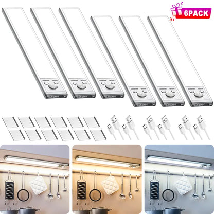 💡 Motion Sensor Light Bar – Rechargeable, Under Cabinet, Auto On/Off