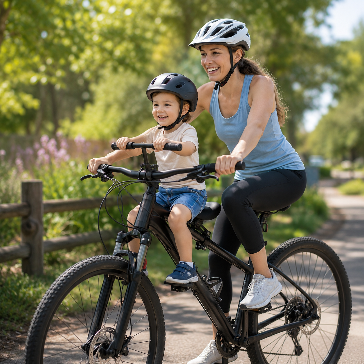 ⚡Front-Mounted Kids Bike Seat Set