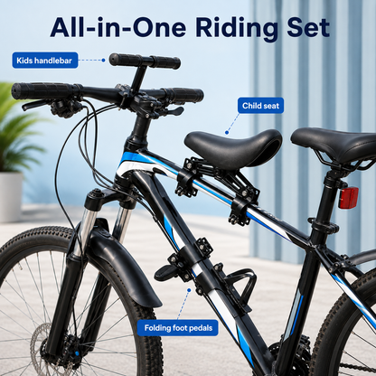 ⚡Front-Mounted Kids Bike Seat Set
