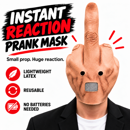💥Uncanny Smile Reaction Mask – Halloween Prank & Party Mask💥