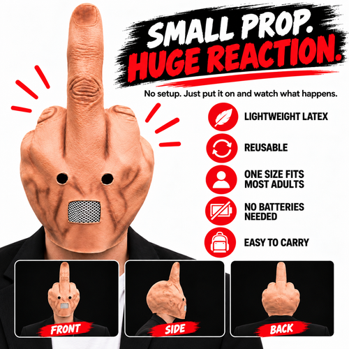💥Uncanny Smile Reaction Mask – Halloween Prank & Party Mask💥