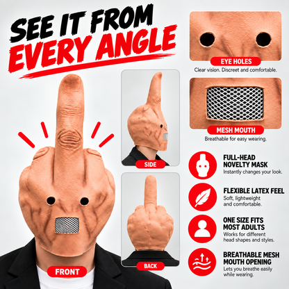 💥Uncanny Smile Reaction Mask – Halloween Prank & Party Mask💥