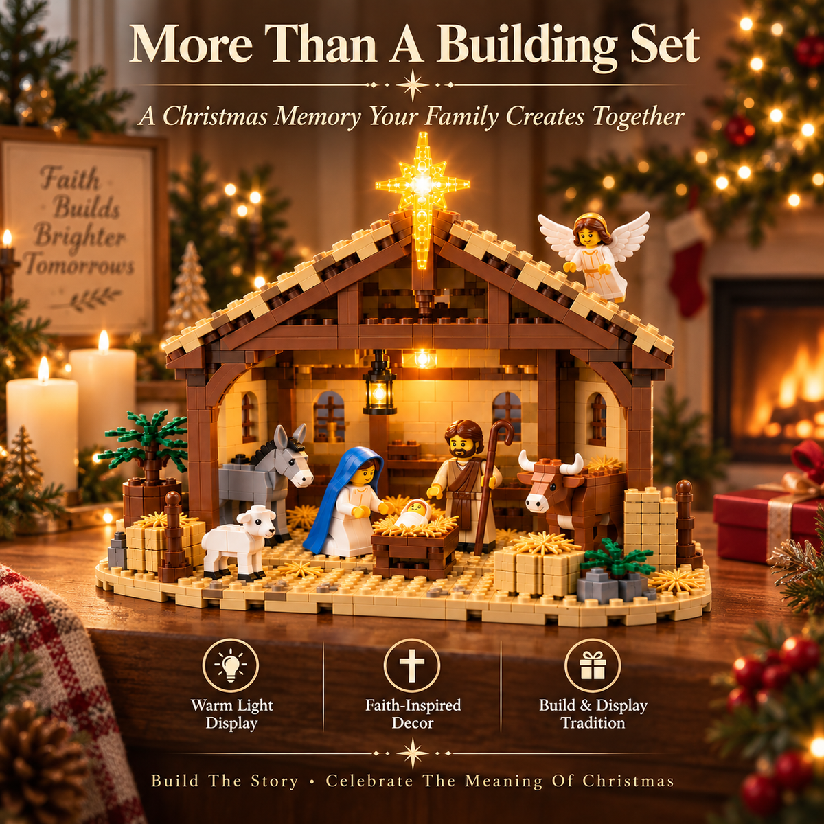🔥🌟The Nativity Story Building Block Set