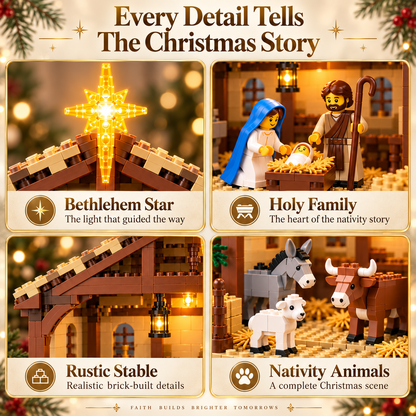 🎄 Last Day 50% OFF🌟 Build The Christmas Story – Nativity Scene Building Block Set