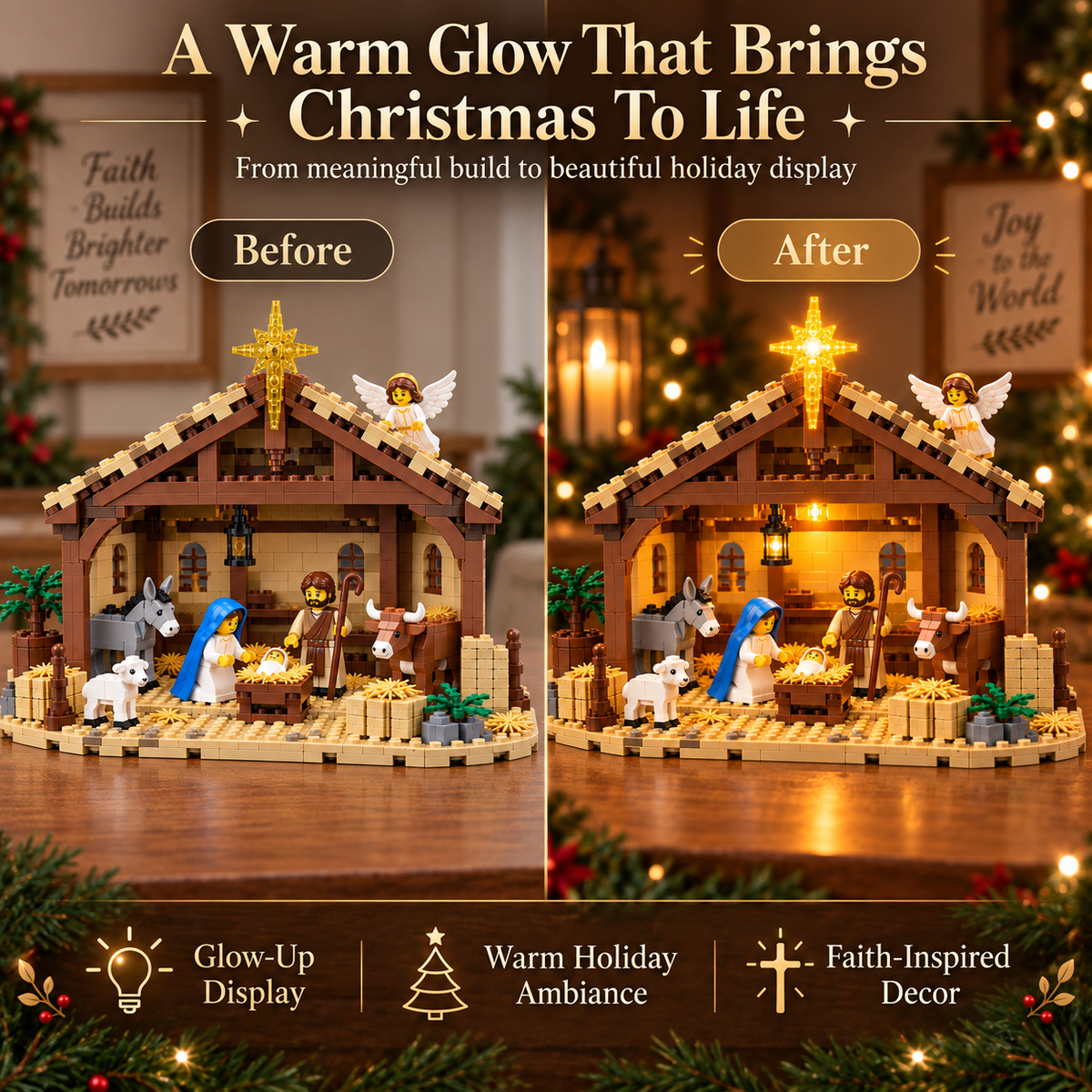 🔥🌟The Nativity Story Building Block Set