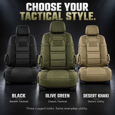 ⏳ Last day to save 49%–🚙Heavy-Duty Tactical Truck Seat Cover, Built-In Storage, Full Seat Protection & Daily Comfort 💥