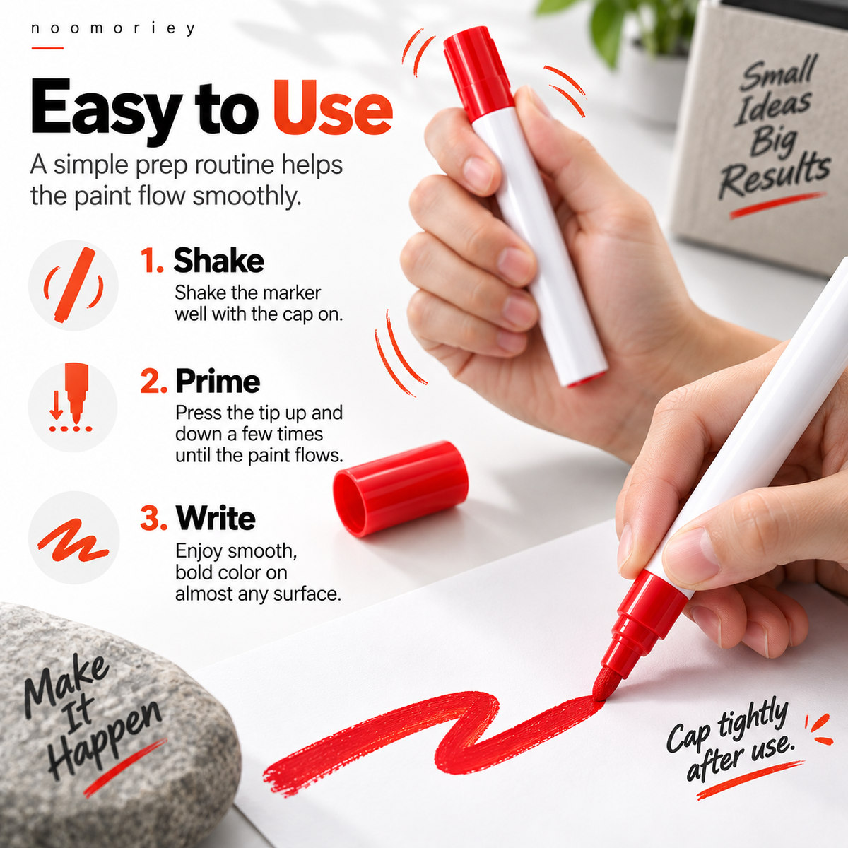 🔥🎨Waterproof Permanent Paint Marker ✒️ – Multi‑Surface Industrial Marking Pen for Tires, Metal, Stone & More