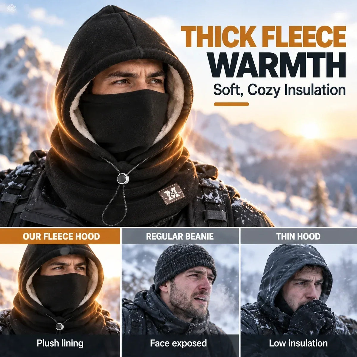 ❄️Winter Fleece Balaclava Hood – 3-in-1 Face & Neck Gaiter