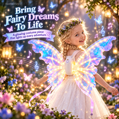 🎀🦋 Magical Moving Butterfly Wings – Light Up Fairy Costume For Kids & Parties