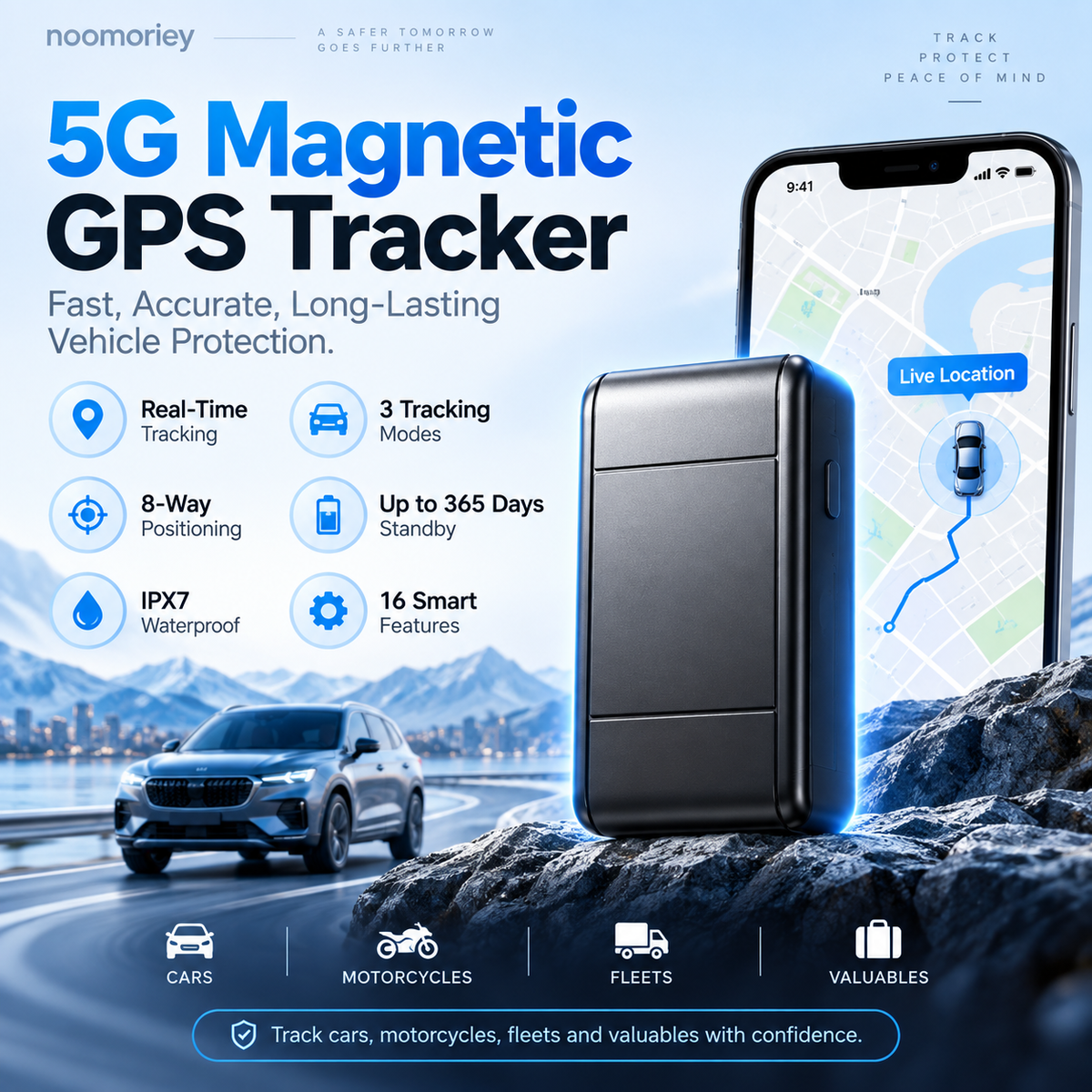 🔥Vehicle GPS Tracker – Real Time Location & Anti Theft Device