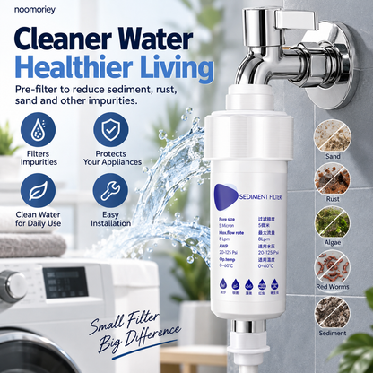 💧5-Micron Sediment Pre-Filter – Protects Appliances, G1/2 Fit