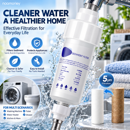💧5-Micron Sediment Pre-Filter – Protects Appliances, G1/2 Fit