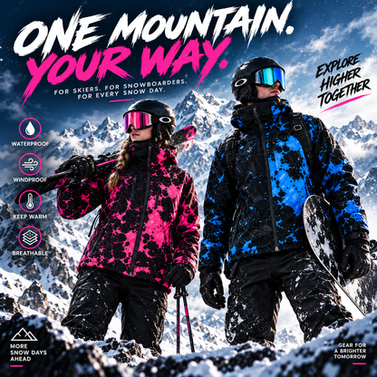 ❄️ Snow-Activated Jacket – Two Looks in One