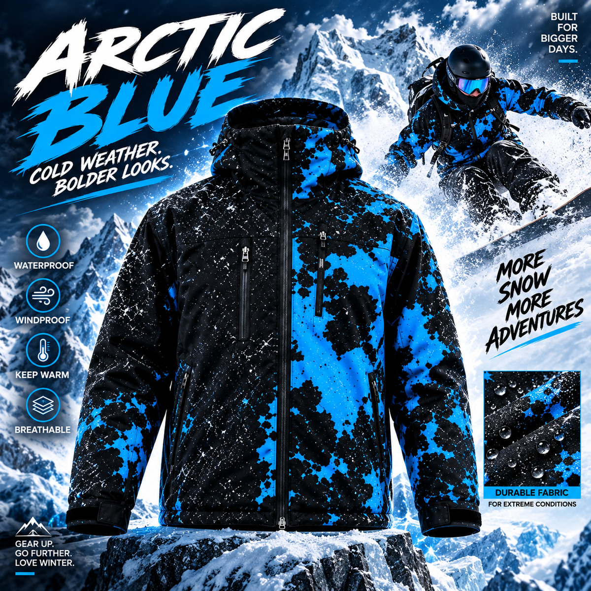 ❄️ Snow-Activated Jacket – Two Looks in One