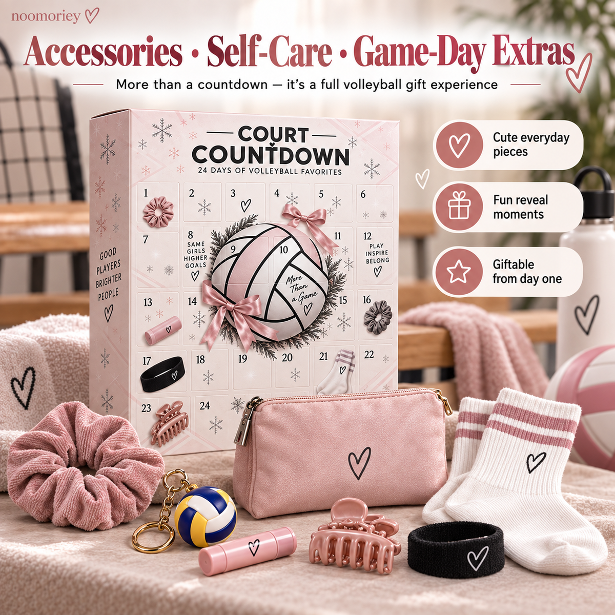 🔥 24-Day Volleyball Advent Calendar – Game-Day Gifts & Accessories for Volleyball Lovers🏐