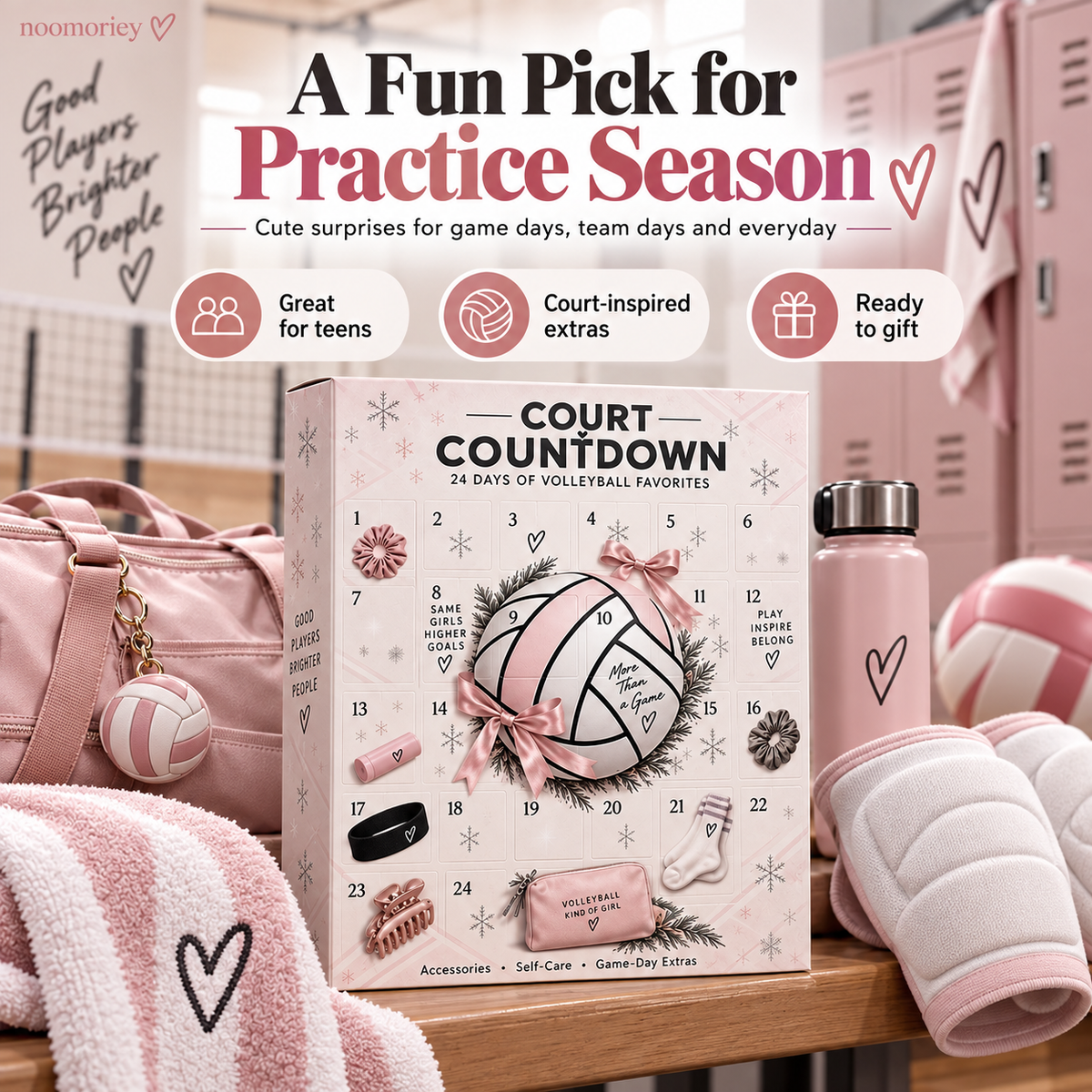 🔥 24-Day Volleyball Advent Calendar – Game-Day Gifts & Accessories for Volleyball Lovers🏐