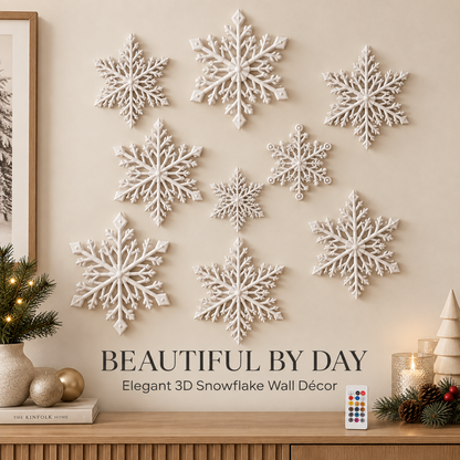 🧊LED Snowflake Wall Lights — 3D Christmas Wall Decor