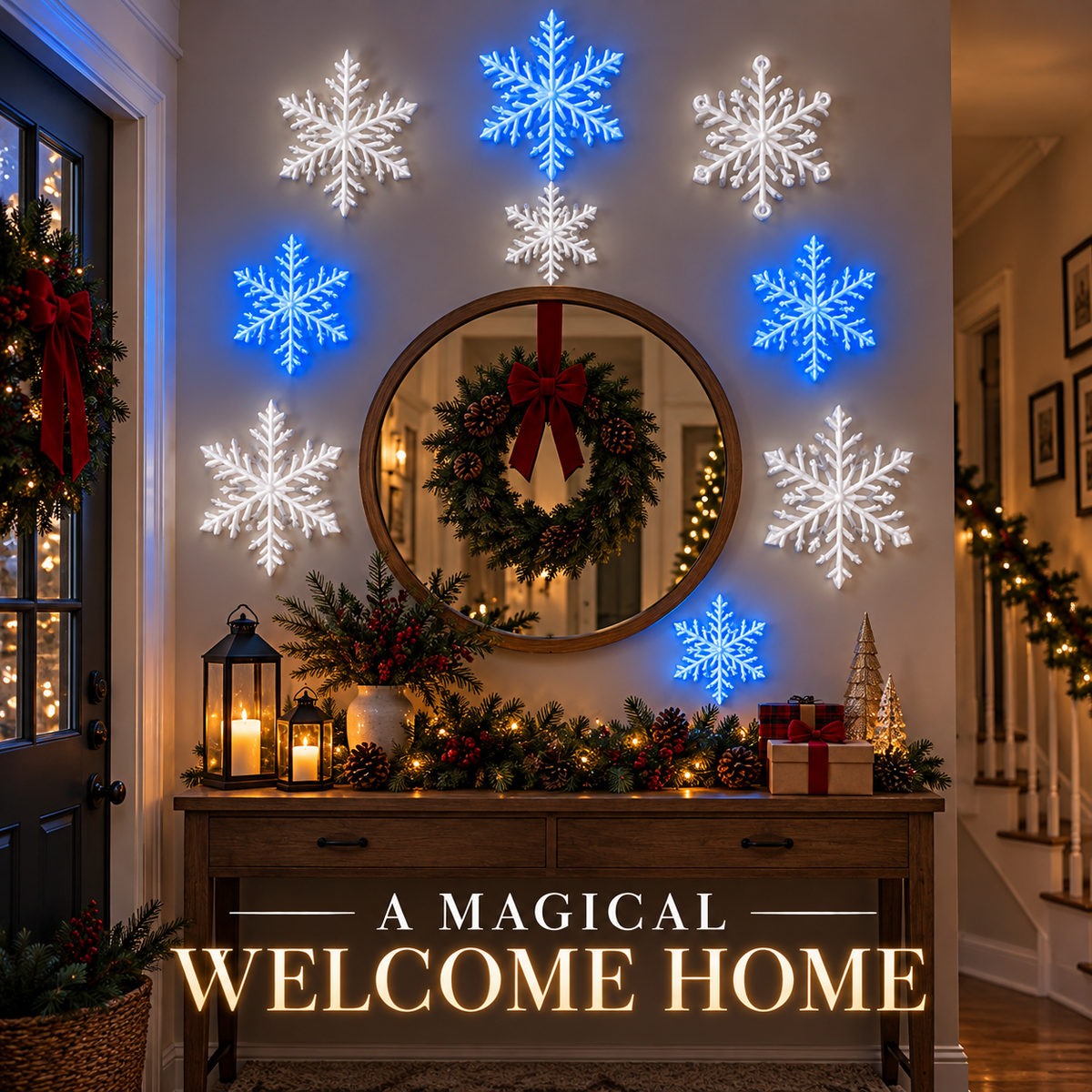 🧊LED Snowflake Wall Lights — 3D Christmas Wall Decor