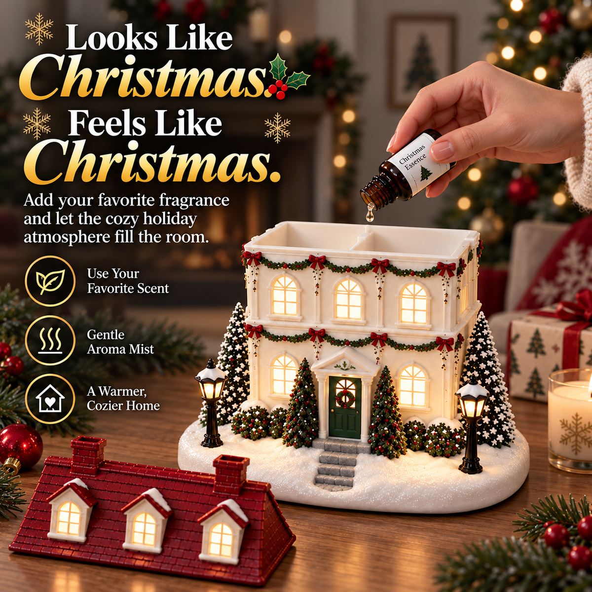 🎄Hot Sale 50%Off🔥 Christmas House Aroma Diffuser