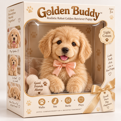 🔥HOT SALE SAVE 49% – Realistic Robot Golden Retriever Puppy