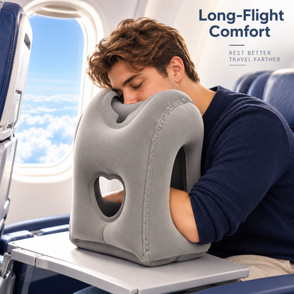 😴Inflatable Airplane Sleep Pillow – Sleep Better on Every Flight