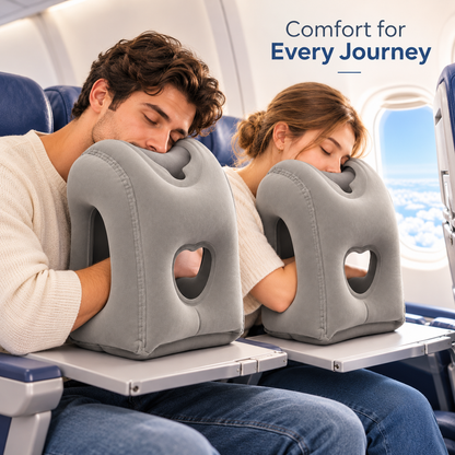 😴Inflatable Airplane Sleep Pillow – Sleep Better on Every Flight