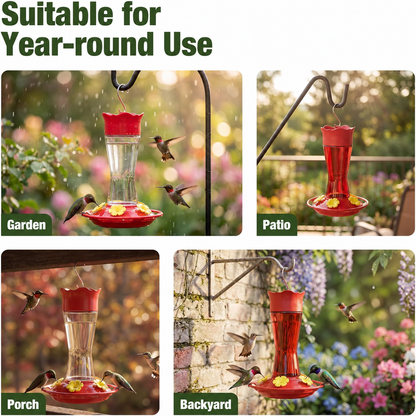 🐦2-Pack Bird Feeder-Easy-Maintenance Hummingbird Watching Experience