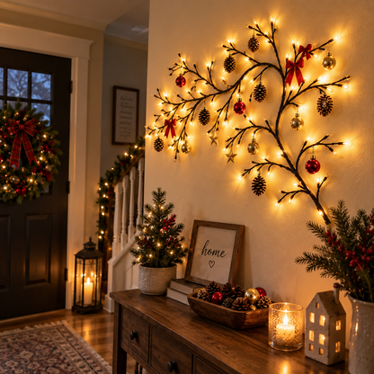 ✨ Flexible LED Branch Lights | Remote-Controlled Holiday Wall Decor - image 16