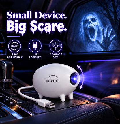 👻 Halloween Window Projector 🎃 16 Spooky Films USB Powered Holiday Decor