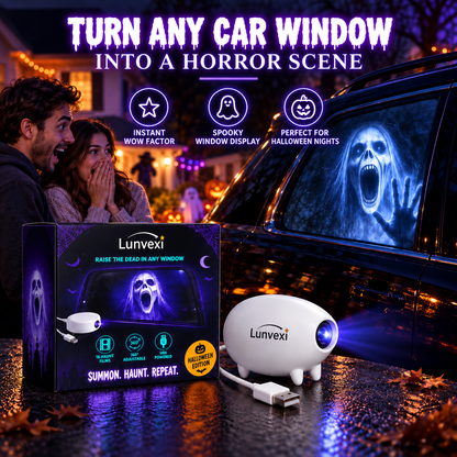 👻 Halloween Window Projector 🎃 16 Spooky Films USB Powered Holiday Decor