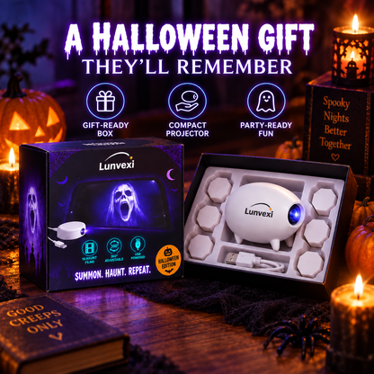 👻 Halloween Window Projector 🎃 16 Spooky Films USB Powered Holiday Decor