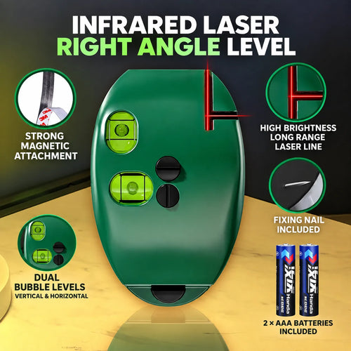 🔥New-90° Red & Green Self-Leveling Laser Level for Construction