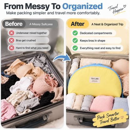 🔥LAST DAY 49% OFF -✨ Travel Lingerie Organizer Bag – Keep Bras, Panties & Socks Neatly Organized Anywhere